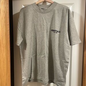 Essentials Fear of God Heather Gray Short Sleeve Tee